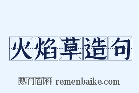 火焰草造句是什么意思的图片